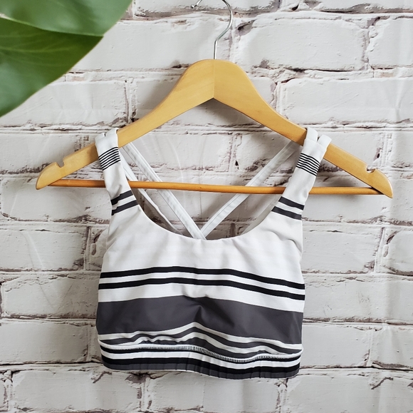Lululemon Energy Bra Nimbus Stripe